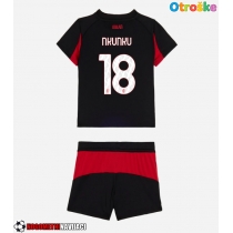 Otroške Nogometnih dresov AC Milan Christopher Nkunku #18 Domači 2025-26 Kratki rokavi (+ hlače)